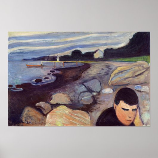 Edvard Munch - Melancholie Poster (Vorne)