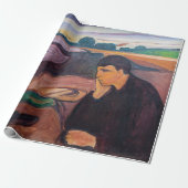 Edvard Munch - Melancholy 1894 Geschenkpapier (Ungerollt)