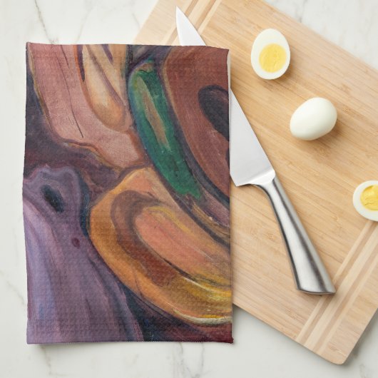 Edvard Munch - Melancholy 1894 Geschirrtuch (Viertel Falte)