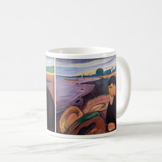 Edvard Munch - Melancholy 1894 Kaffeetasse (VorderseiteRechts)