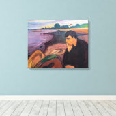 Edvard Munch - Melancholy 1894 Leinwanddruck (Insitu (Holzboden))