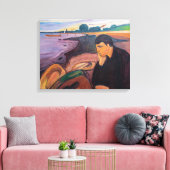 Edvard Munch - Melancholy 1894 Leinwanddruck (Insitu (Wohnzimmer))