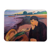 Edvard Munch - Melancholy 1894 Magnet (Horizontal)
