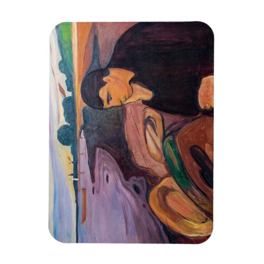 Edvard Munch - Melancholy 1894 Magnet (Vertikal)