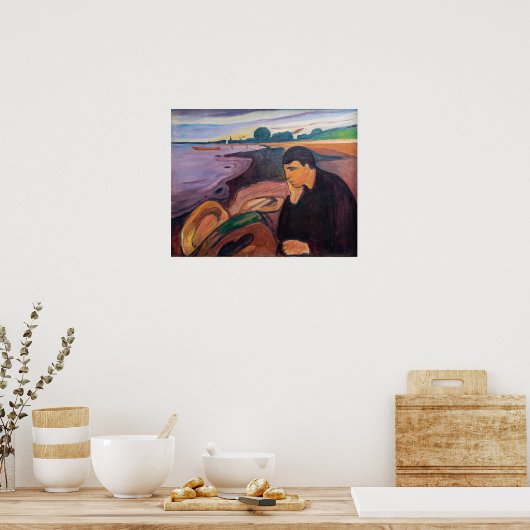 Edvard Munch - Melancholy 1894 Poster (Küche)