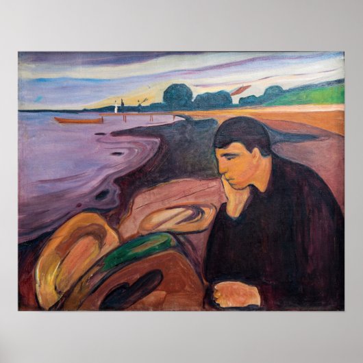 Edvard Munch - Melancholy 1894 Poster (Vorne)