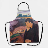 Edvard Munch - Melancholy 1894 Schürze (Vorderseite)