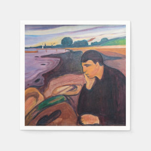 Edvard Munch - Melancholy 1894 Serviette
