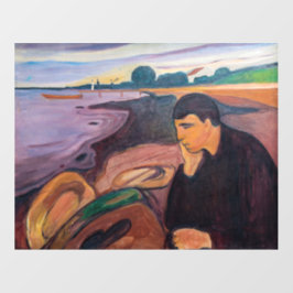 Edvard Munch - Melancholy 1894 Wandaufkleber