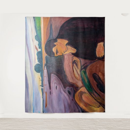Edvard Munch - Melancholy 1894 Wandteppich (Vorderseite)
