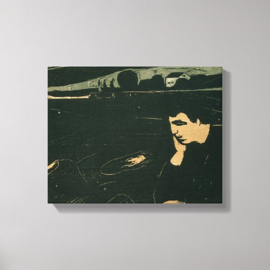 Edvard Munch - Melancholy III Leinwanddruck (Vorderseite)