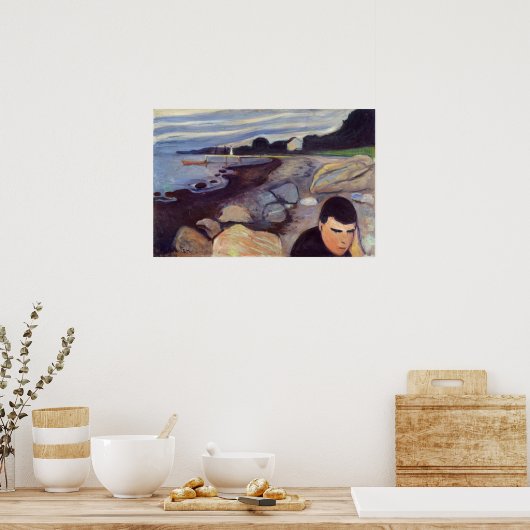 Edvard Munch - Melancholy Poster (Küche)