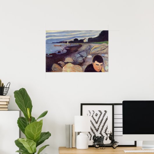 Edvard Munch - Melancholy Poster (Heimbüro)