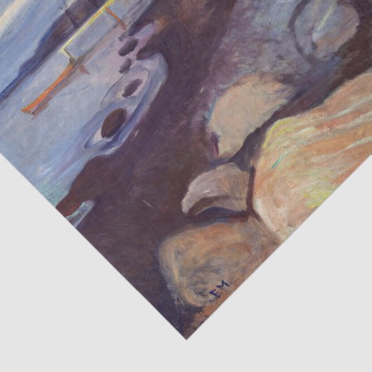 Edvard Munch - Melancholy Seidenpapier (Ausschnitt)