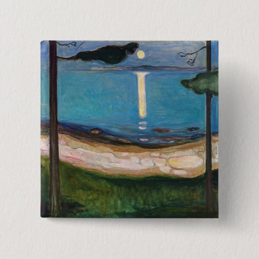 Edvard Munch - Mondlicht Button (Vorderseite)