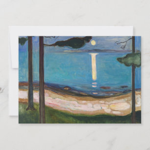 Edvard Munch - Mondlicht Dankeskarte