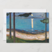 Edvard Munch - Mondlicht Einladung (Vorderseite)