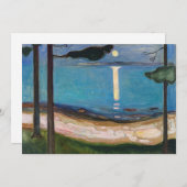 Edvard Munch - Mondlicht Einladung (Vorne/Hinten)