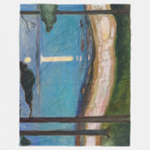 Edvard Munch - Mondlicht Fleecedecke (Vorderseite)