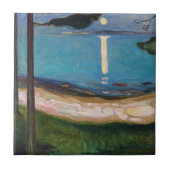 Edvard Munch - Mondlicht Fliese (Vorderseite)