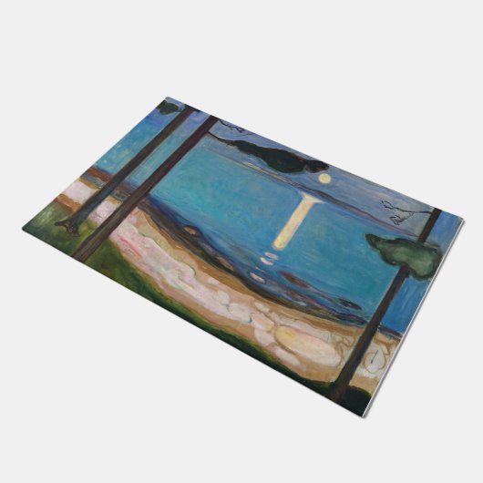 Edvard Munch - Mondlicht Fußmatte (Schrägansicht)