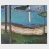 Edvard Munch - Mondlicht Geschenkpapier (Flach)