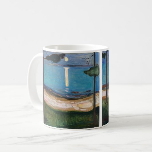 Edvard Munch - Mondlicht Kaffeetasse (Vorderseite Links)