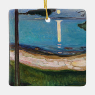 Edvard Munch - Mondlicht Keramikornament