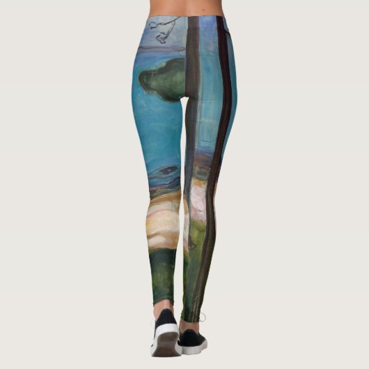 Edvard Munch - Mondlicht Leggings (Rückseite)