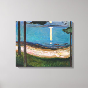 Edvard Munch - Mondlicht Leinwanddruck
