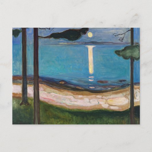 Edvard Munch - Mondlicht Postkarte (Vorderseite)