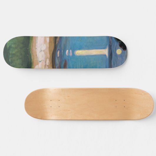 Edvard Munch - Mondlicht Skateboard (Horizontal)