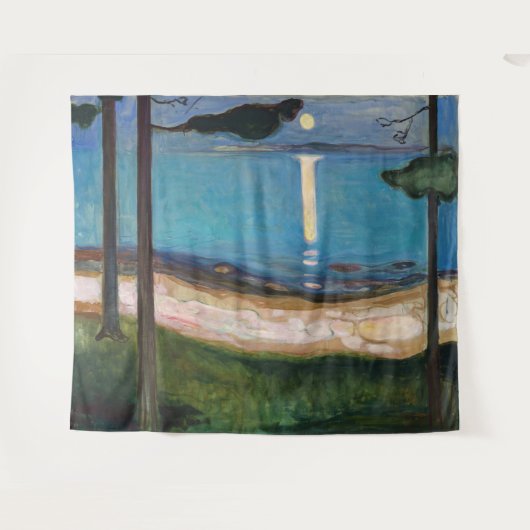 Edvard Munch - Mondlicht Wandteppich (Vorderseite (Horizontal))