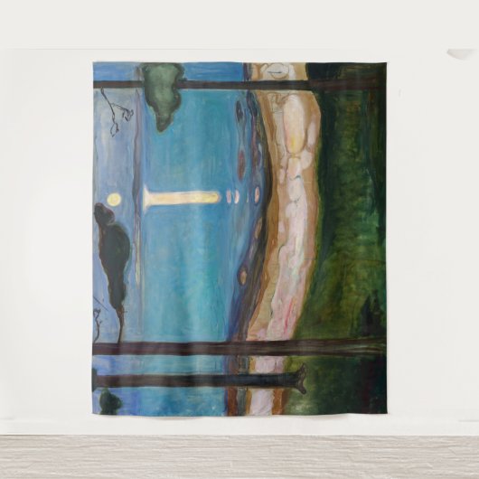 Edvard Munch - Mondlicht Wandteppich (Vorderseite)