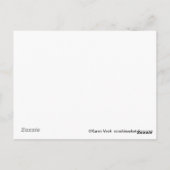 Edvard Munch niedlicher Katzenlöffel Postkarte (Rückseite)