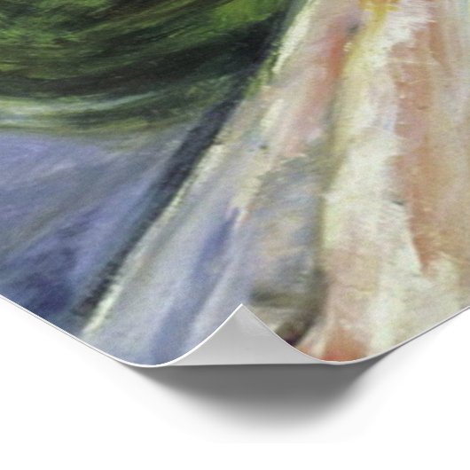 Edvard Munch Painting Girls on the Bridge (c 1902) Poster (Ecke)