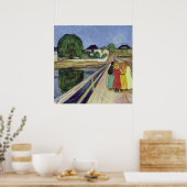 Edvard Munch Painting Girls on the Bridge (c 1902) Poster (Küche)