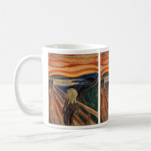 Edvard Munch Painting the Scream (Skrik) 1910 Kaffeetasse