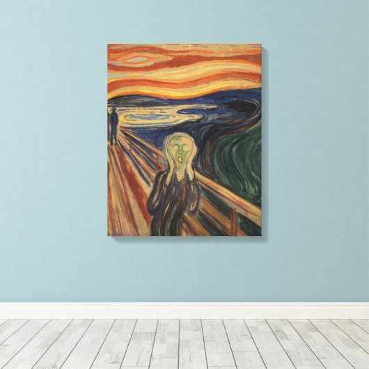 Edvard Munch Painting the Scream (Skrik) 1910 Leinwanddruck (Insitu (Holzboden))