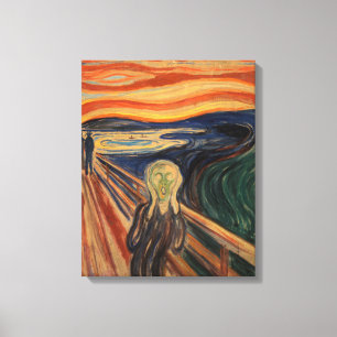 Edvard Munch Painting the Scream (Skrik) 1910 Leinwanddruck