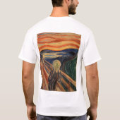 Edvard Munch Painting the Scream (Skrik) 1910 T-Shirt (Rückseite)