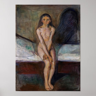 Edvard Munch - Pubertät Poster