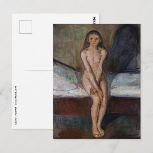 Edvard Munch - Pubertät Postkarte