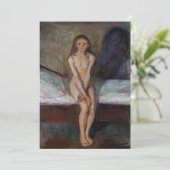 Edvard Munch - Puberty Dankeskarte (Stehend Vorderseite)