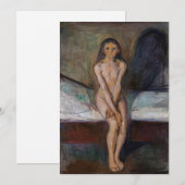 Edvard Munch - Puberty Dankeskarte (Vorne/Hinten)