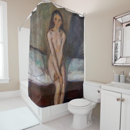 Edvard Munch - Puberty Duschvorhang (Beispiel)