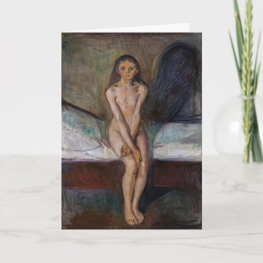 Edvard Munch - Puberty Karte (Vorderseite)