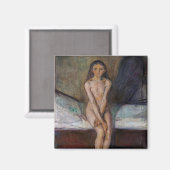 Edvard Munch - Puberty Magnet (Vorderseite/Rückseite)