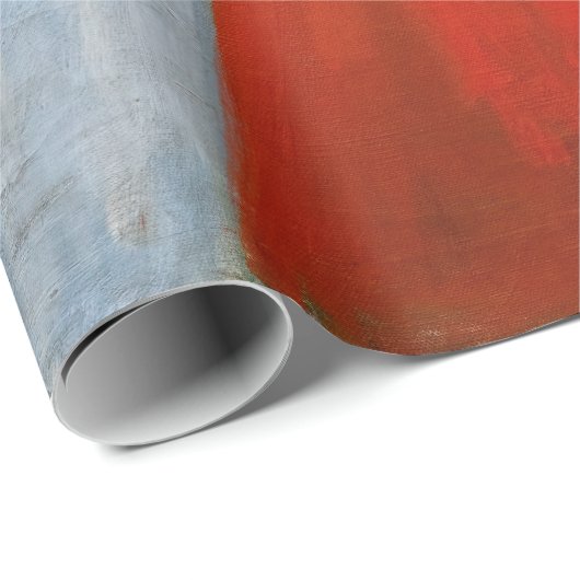 Edvard Munch - rot und weiß Geschenkpapier (Rolleneckpunkt)