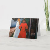 Edvard Munch - rot und weiß Karte (Vorderseite)